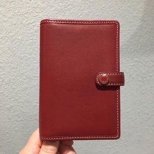 Coach Red Leather Folio!